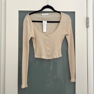 All in favor tan long sleeve